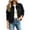 Black, variant on Faux Suede Casual Cropped Fall Jacket for Women Trendy 2026, Button Down Short Casual Outwear with Pockets