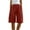 Red, variant on Juslio Women Shorts Straight Leg Pockets Loose Comfy Cotton Linen Solid Casual Athletic Shorts Women