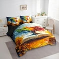 thumbnail image 3 of Manfei Tree Of Life Twin Bedding Sets 7-Piece for Female Men,Abstract Gradient Bedding Comforter Set Microfiber,Bohemian Theme Breathable Sheet Sets,Luxury Bedroom Decor,Reversible, 3 of 8