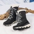 thumbnail image 3 of BURUDANI Women's Faux Fur Lined Water-Resistant Lace-Up Platform Winter Snow Boots, 3 of 6