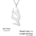 thumbnail image 6 of Inspirational Gymnast Pendant Necklace Ballet Ballerina Sports Dance Solo USA Gymnastics Choker Team Jewelry Woman Coach Daughter, 6 of 14
