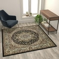 thumbnail image 2 of Flash Furniture Mersin Collection Square Traditional Beige, Green, Burgundy, Black Area Rug, 5' x 5', 2 of 5