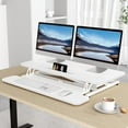 thumbnail image 4 of Standing Desk Wide Height Adjustable Quick Sit Stand Computer Desk Converter for Home Office Workstation ( Frame + Desktop), 4 of 6
