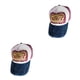 thumbnail image 4 of Sonducket Men Peaked Cap Fashion Sports Adjustable Outdoor Walking Washable Riding Protection Hat Visor Camping Baseball Sun rojo azul oscuro 2piezas Sonducket CBP012207, 4 of 5