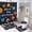 Kid Planet, variant on Bathroom Curtain and Rug Set, Autumn Harvest Pattern Printed on Bath Sets for Bathroom Accessories, Great for Master Bath Beach House Modern Home, 72 x 72 inches