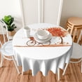 thumbnail image 6 of Autumn Tree Old Bike Round Tablecloth 60 Inch, Washable Polyester Table Cloth Cover, Water Resistant Spill Proof Table Cloth for Kitchen Holiday Dining Room Party Picnic Decor, 6 of 6