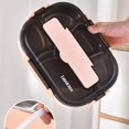 thumbnail image 6 of Mosey Lunch Container Anti-Leakage 1 Set Bento Box with Cutlery Portable Useful for Travel, 6 of 7