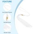 thumbnail image 3 of Unique Bargains Tassel Graduation, Graduation Cap Tassel for Graduation Cap Decorate Tassel Charm, White 2Pack, 3 of 5