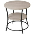 thumbnail image 6 of Favory Accent Table/Side Table/End Table, 2-Tier Round NightStand Coffee Table w/ 2 Storage Shelves Steel Frame for Living Room Bedroom Kitchen Outdoor, 6 of 8