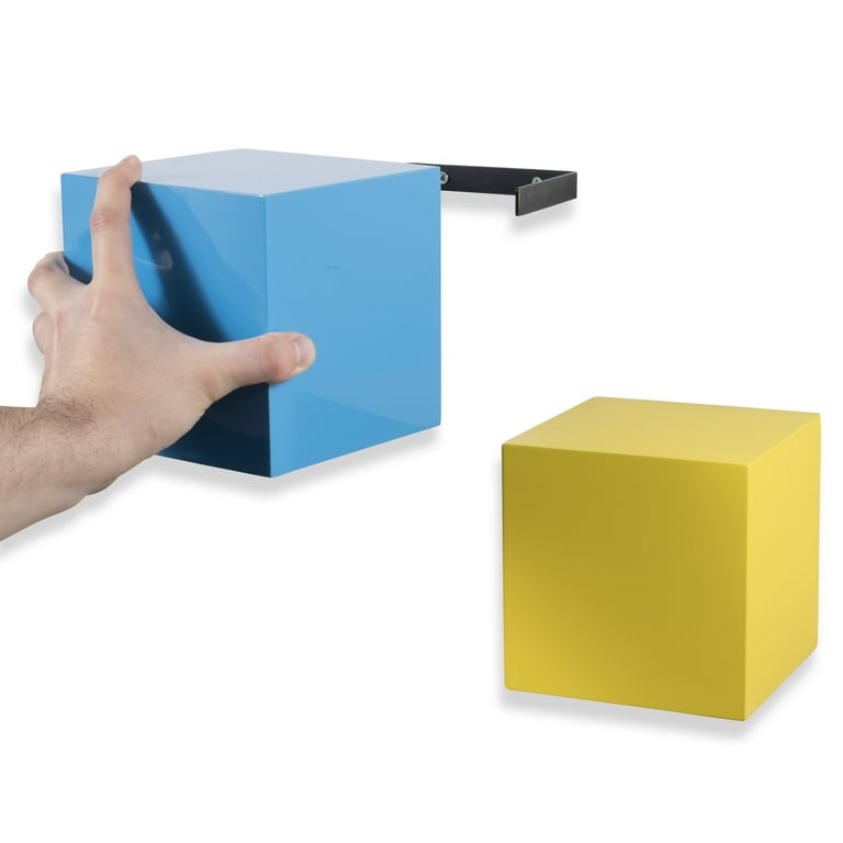 Living Room Decor Floating Shelves Minimalist Design Display Cube