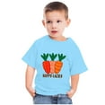 thumbnail image 1 of Qiopertar Haut à Manches Courtes Imprimé Col Rond Mignon Mode pour Enfants Garçons Filles en Solde à Moins de 5$ en Solde, 1 of 4
