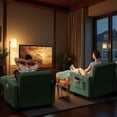 thumbnail image 6 of 3 in 1 Convertible Chair Bed,Lofka Lounger Sleeper Chair Bed, Linen Sofa Bed Sleeper Armchair, Green, 6 of 11