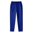 thumbnail image 5 of LIWENLI Men's Heavyweight Sweatpants Fleece Lined Open Bottom Pockets Athletic Joggers Casual Pants (Blue,XL), 5 of 5