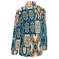 thumbnail image 5 of Traditional Ornate Portuguese Pattern Long Sleeve Blouse Woman Streetwear Casual Shirts Summer Oversize Woman Streetwear Clothing Birthday Present, 5 of 7