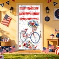 thumbnail image 2 of Guodhu 70.9x35.4 Inch Patriotic Door Curtain, Independence Day Hanging Cloth for Front Door Wall Decoration and Party Background (0.27lb)(Multicolor Z), 2 of 6