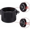 thumbnail image 2 of Adaptador IBC de rosca gruesa de 60 mm a 2", adaptador para grifo de manguera de riego, conexión de tanque de 1000 litros, para válvula de tanque de 1000 l, tanque de agua de lluvia,, 2 of 5