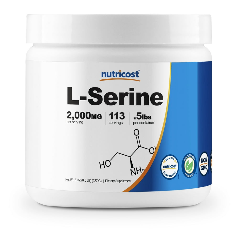 Nutricost LSerine Powder, 113 Servings (.5LB) 2,000 MG Per Serving