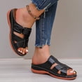 thumbnail image 5 of Xdegoge Womens Orthopedic Sandals Arch Support Cross Strap Open Toe Summer Beach Shoes Hollow Out Walking Ladies Dressy Slippers Casual Mules Clogs, 5 of 7