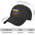 thumbnail image 5 of Venezuela Retro 1970's Style Gifts Hat Cowboy Hat Washed Baseball Cap Vintage Plain Dad Hats for Men Woman Black, 5 of 6
