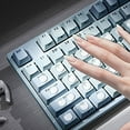 thumbnail image 2 of Silicone Keyboard Sticker - Clear, Raised. Reusable, Durable, Comfortable for Typing. Protects Keyboard and Nails, 2 of 4