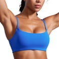 thumbnail image 1 of Sujetador deportivo CRZ YOGA Butterbreeze con cuello redondo para mujer, azul, 1 of 5