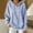Dark Blue, variant on Women's Striped Hoodie Pullover Long Sleeve Drop Shoulder Casual Top with Kangaroo Pocket Drawstring Relaxed Fit Hooded Sweatshirt for Fall Winter