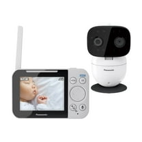 Panasonic Smart Baby Monitor KX-HN4001W - Baby monitoring system - wireless (DECT) - 3.5" LCD - 1 camera(s)