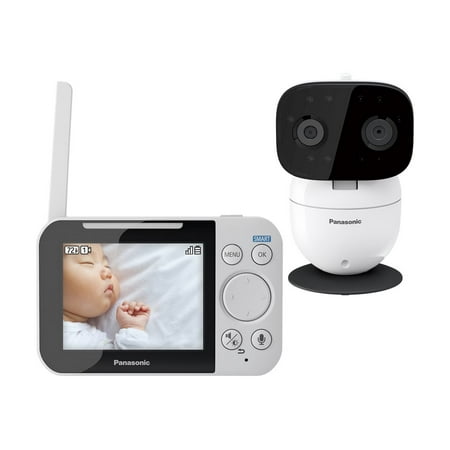 Panasonic Smart Baby Monitor KX-HN4001W - Baby monitoring system - wireless (DECT) - 3.5 LCD - 1 camera(s)