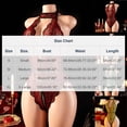 thumbnail image 3 of Levmjia Lingerie Set Lace Teddy Bodysuit One Piece Lingerie For Women Solid Color Soft Sheer Mesh Sleepwear Romantic Valentines Day Gift, 3 of 9