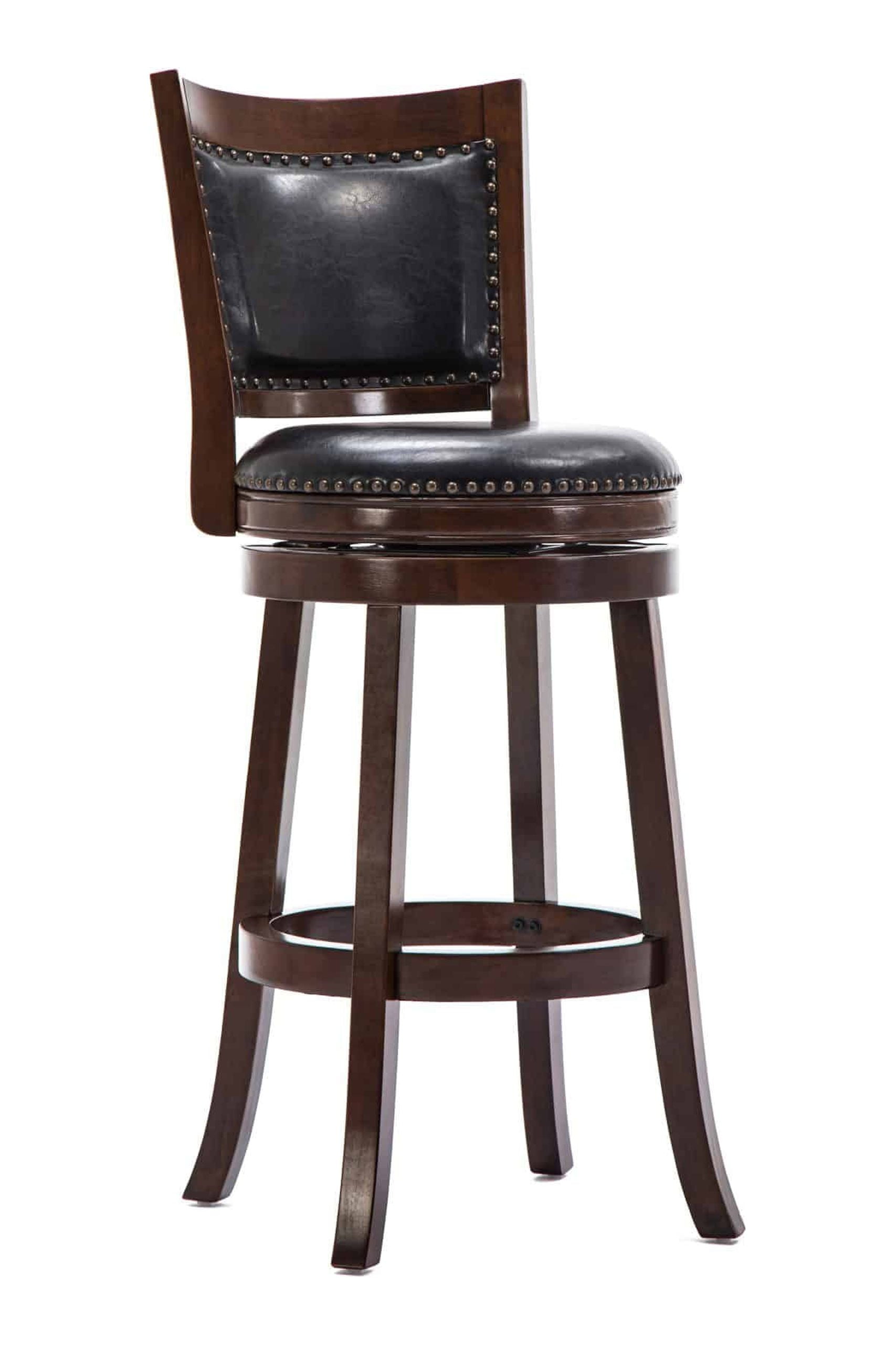 Boraam Bristol Swivel Bar Stool, 29", Set of 3, Multiple Finishes