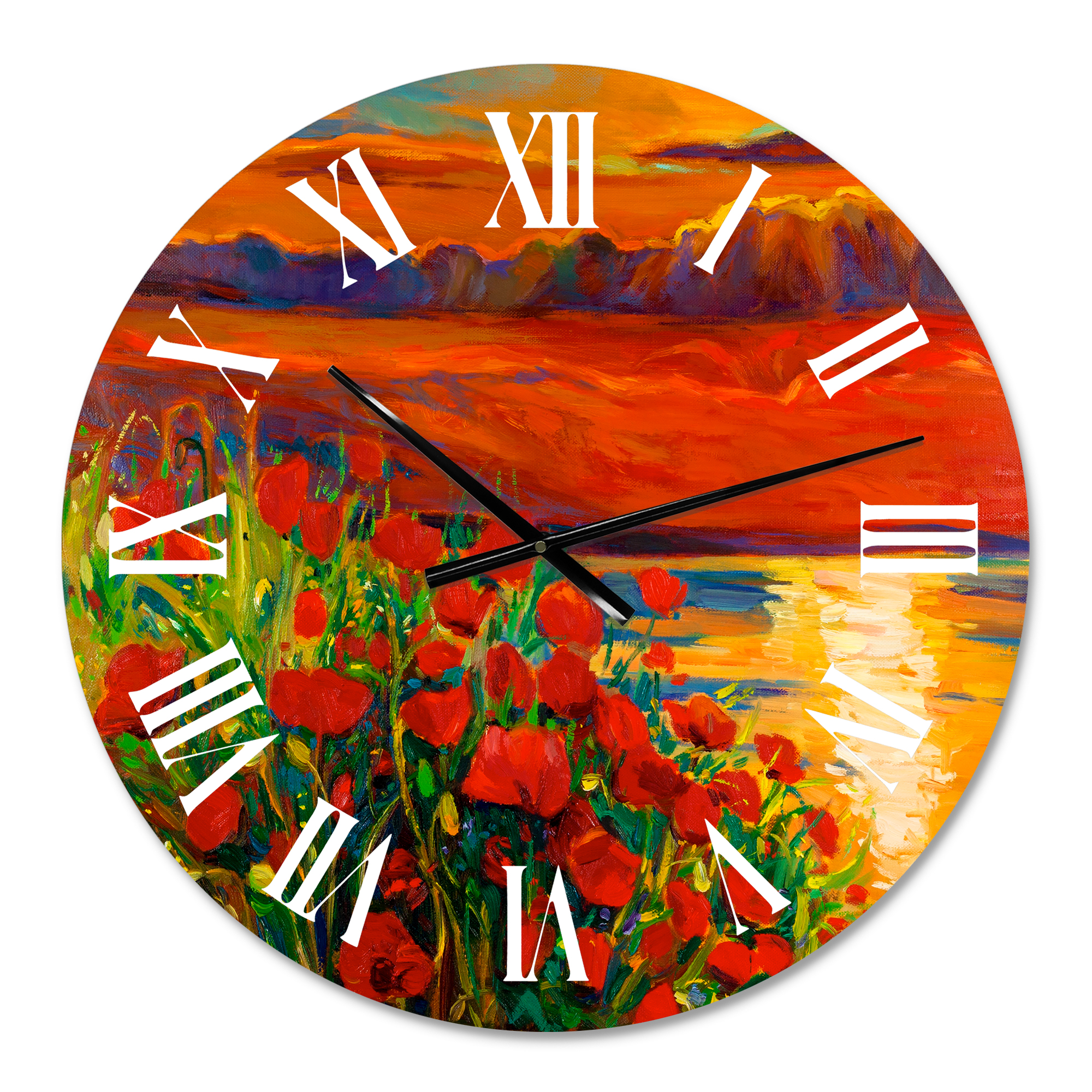 Designart 1 in Quartz Coastal Wall Clock