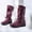 Wine, variant on Teacher Appreciation Gifts AXXD Low-Heeled Mid-Calf Boots,Over-the-Knee Boots Comfort Mom 2024 Christmas For Women Shoes Rain Boots For women Shoes For Clearence