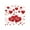 B, variant on Valentine’s Day Static Entrance & Window Clings - Festive Decals for Malls/Storefronts/Home Entryways, Cute Love-Themed Stickers for Valentine’s Day, No-Adhesive Holiday Decor, 24*16in, B
