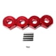 thumbnail image 1 of Bewildely Adaptador de cubo hexagonal de rueda de aleación de aluminio para rueda de aluminio resistente 1/14 MJX Hyper Go 14209 14210 Kits de construcción modelo Rojo, 1 of 6