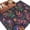 Black, variant on Area Rug for Living Room, Mexico Flower Non-Slip Indoor Large Carpet for Bedroom/Dining Room, Abstract Geometric Colorful Floral Plant Washable Low-Profile Rectangle Floor Runner Rugs - 5 x 8 Ft