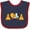 Navy and Red, variant on Inktastic Cement Mixer Construction Boys Baby Bib