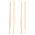 thumbnail image 1 of Shisuyan 2 Pairs Maple Drum Sticks Drumsticks Wooden Mallets Percussion Instrument Accessory, 1 of 8