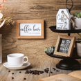 thumbnail image 3 of Coffee Bar Decor Sign Farmhouse Coffee Bar Wood Sign But First Coffee Wood Sign Mini Rustic Coffee Wooden Table Centerpiece Coffee Tiered Tray Decor f, 3 of 5