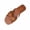 Brown Slippers for Women, variant on Women's Slippers Plus Size Available Open Toe Flat Heel Block Heel Comfortable For Extended Walking Time Silver 9