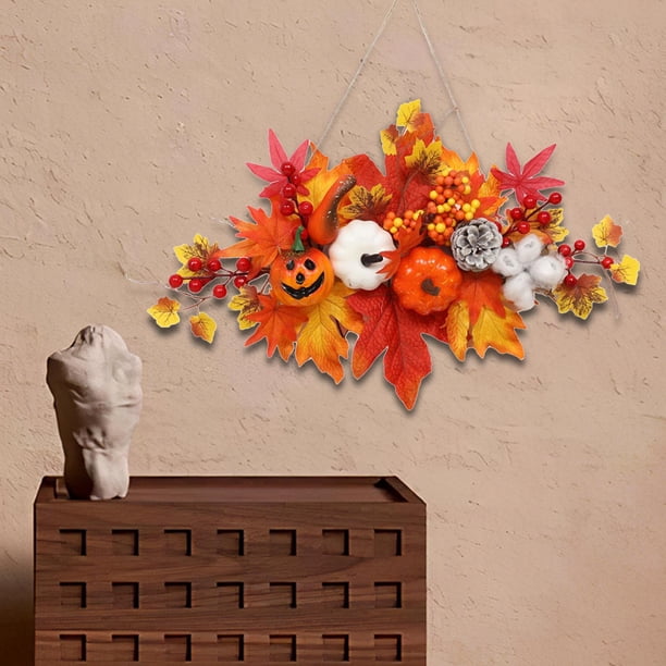 Decoración de cabaza de , guirnalda colgante, adorno colgante, de cabaza para Acción de Gracias y Halloween, accesorio de fotografía EstiloC Macarena Signo de calabaza