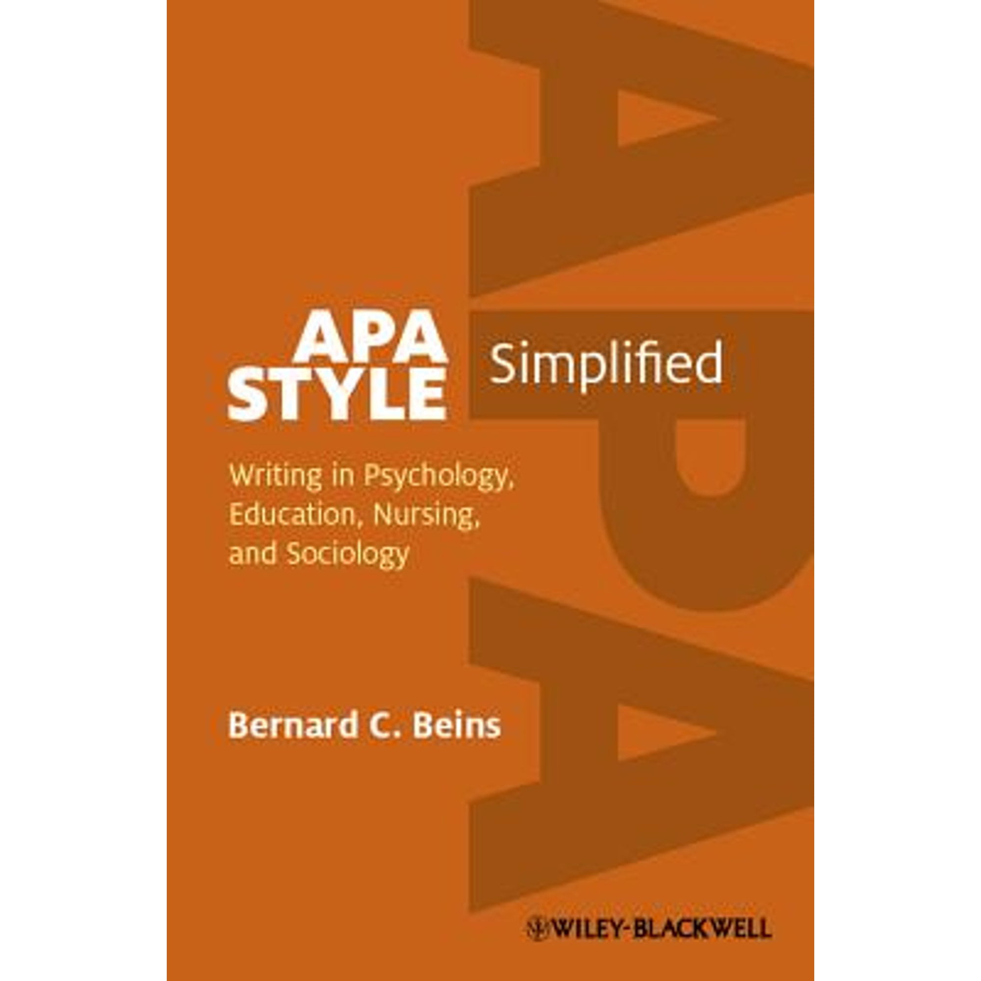apa style simplified writing in psychology education nursing and sociology