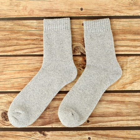 

Fiudx Winter Men Plush Thick Terry Thermal Socks Middle Tube Cashmere Wool Socks 887