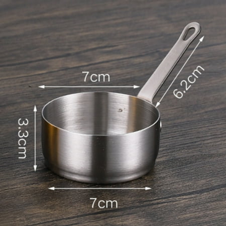 

Goodhd Pot Gravy Stainless Steel Milk Pot Mini Sauce Pan Non Stick Small Saucepan