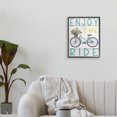 thumbnail image 3 of Stupell Industries French Country Enjoy the Ride Phrase Flower Basket Bicycle Black Framed Giclee Art, 16 x 20, by Elizabeth Tyndall, 3 of 7