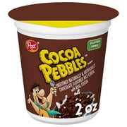 Post Cocoa PEBBLES Cereal, Chocolatey Kids Cereal, Gluten Free, Crunchy  2.0 oz Individual Cereal Cup