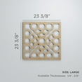 thumbnail image 3 of Ekena Millwork 23 3/8"W x 23 3/8"H x 3/8"T Large Harlingen Decorative Fretwork Wood Wall Panels, Walnut, 3 of 3
