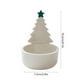 thumbnail image 3 of Adorno para candelabro del árbol de Navidad | Regalo de vela de aromaterapia cerámica | Verde, rojo, dorado, amarillo | 10,2x7,2cm | Decoración de corona de agujas de pino | Decoración de casas, 3 of 6