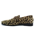 thumbnail image 4 of Men's Dress Shoes Loafer with Gold Buckle Slip On Formal Modern Classic Tan Leopard 7, 4 of 6