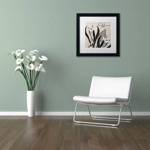 Trademark Fine Art "Flowering Herbs I" Canvas Art by Color Bakery White Matte, Black Frame
