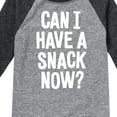 thumbnail image 3 of Instant Message - Can I Have A Snack Now - Toddler & Youth Raglan Graphic T-Shirt, 3 of 6